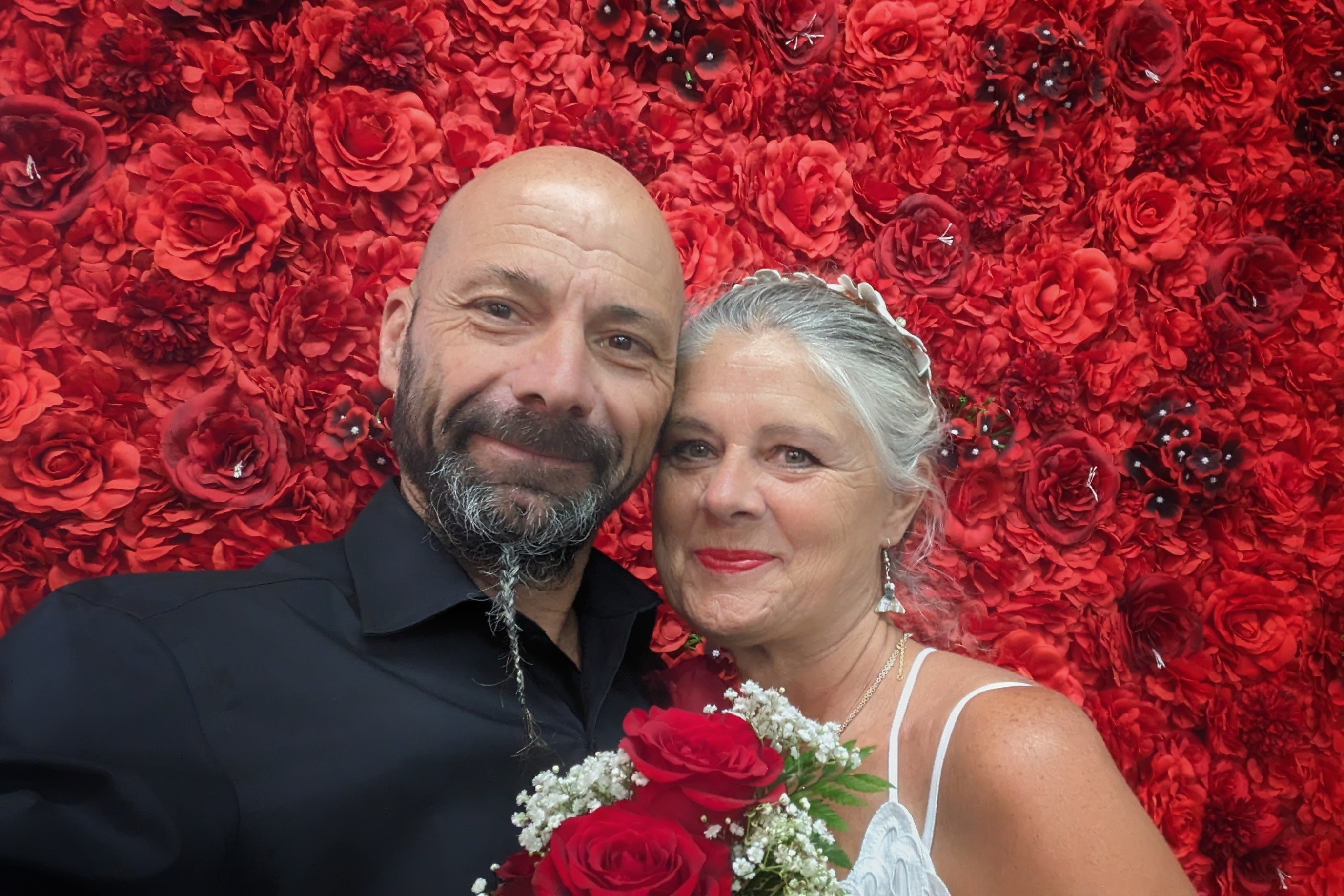 Isa et Manu le jour de leur mariage à Las Vegas